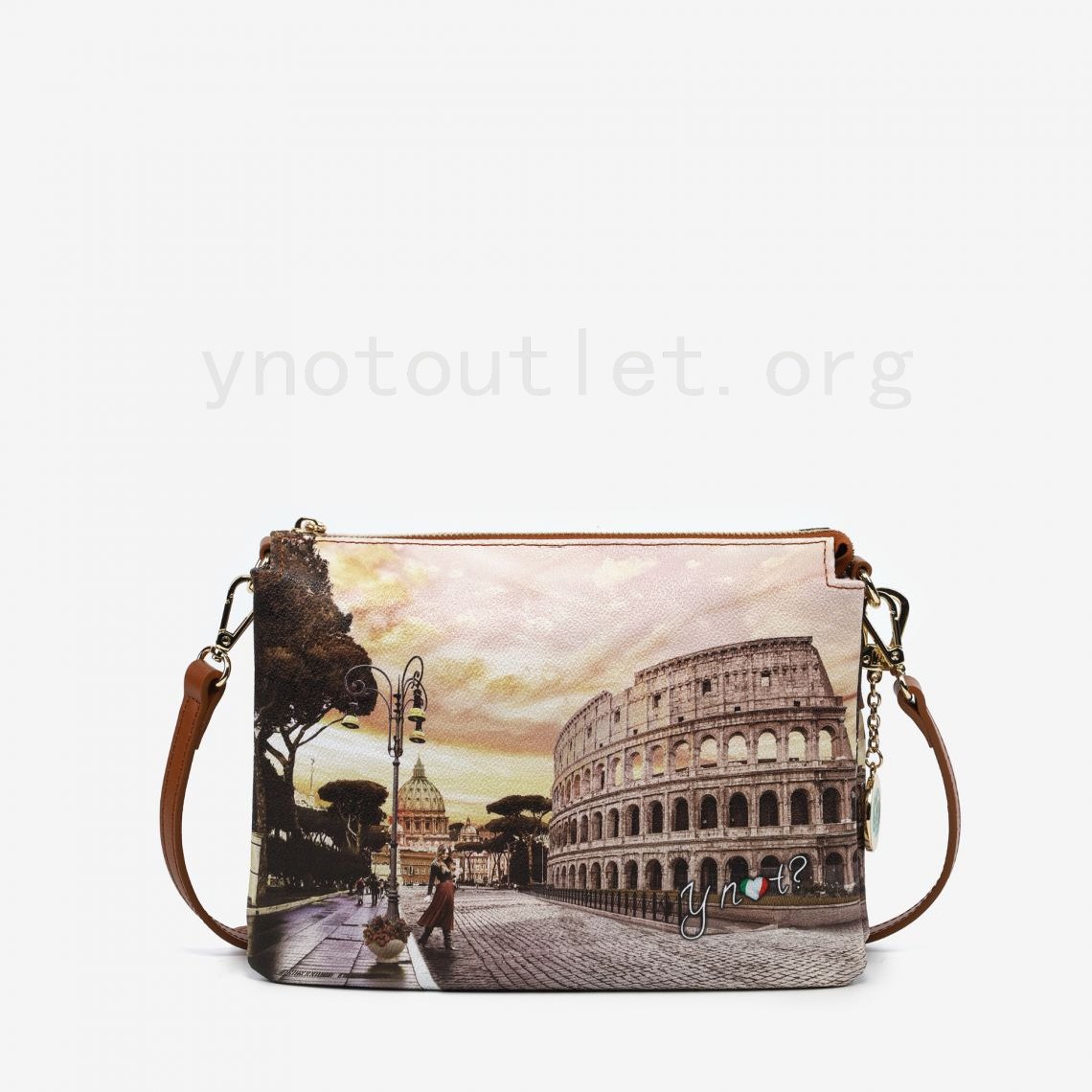 borsa donna outlet Tracolla Life In Rome In Saldo